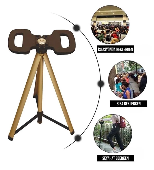Urgancıoğlu Kişiye Özel Ayarlanabilir Baston Portatif Tabure - 4