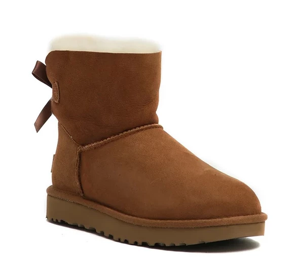 UGG Women Mini Bailey Bow II Kestane Kahverengi Çizme - 2