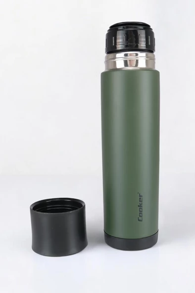 Digithome Soldier Paslanmaz Çelik Termos 0,75 Lt Yeşil - CKR2063 C320.025 - HYT - 2