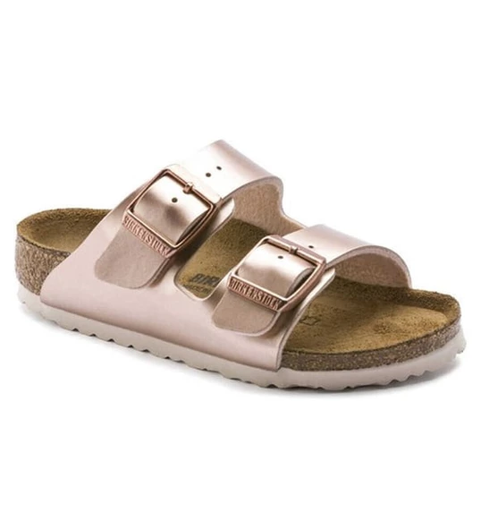 Birkenstock Arizona Metalik Çift Tokalı Kadın Terlik 1012478 v2 - 2