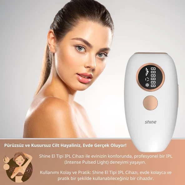 SHINE HP-03 Buz Lazer Epilasyon El Tipi ipl Tüy Alma Cihazı - 2