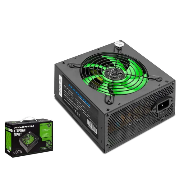 Hadron HD413 1x4+4 12V + 2x6+2 PCI-E + 2xIDE + 4xSATA 12cm Fanlı 600w ATX Güç Kaynağı - Siyah