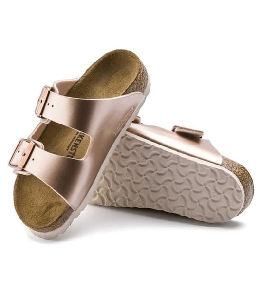 Birkenstock Arizona Metalik Çift Tokalı Kadın Terlik 1012478 v2 - 3