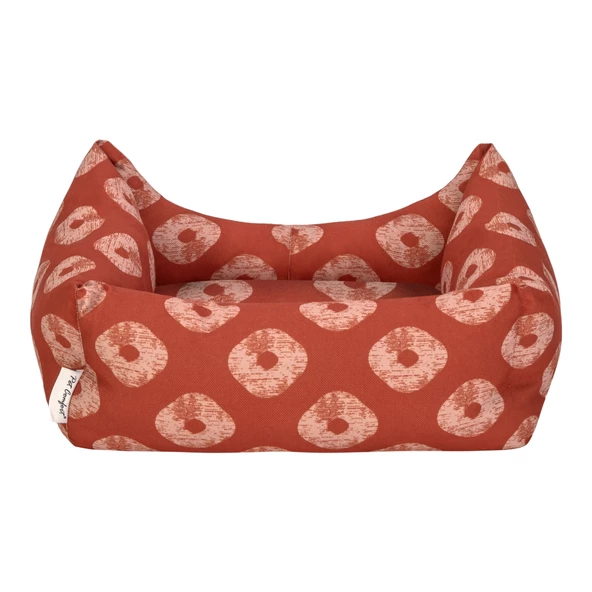 Pet Comfort Uniform Kiss Tarçın-Bej Kedi ve Köpek Yatağı S 50x40cm - Resim 3