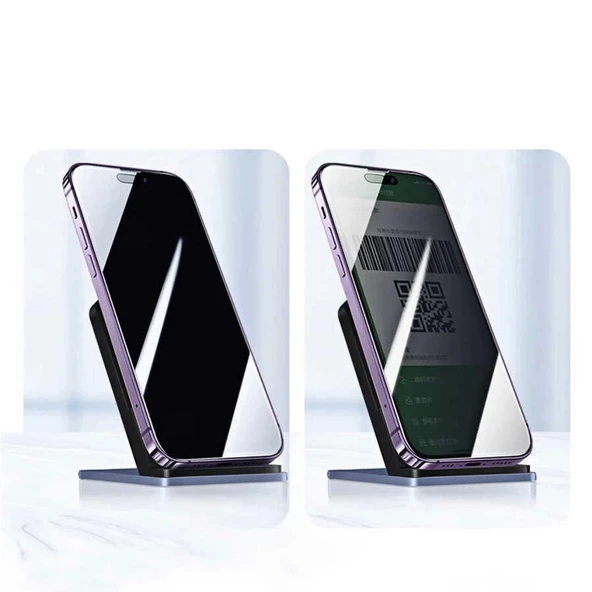 Apple iPhone 16 Pro Max Redclick Kor Privacy Hayalet Cam Ekran Koruyucu - Resim 2