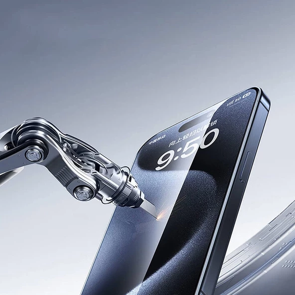 Apple iPhone 16 Pro Wiwu GT-017 Safir Kaplama Çizilmeye Dayanıklı Temperli Cam Ekran Koruyucu - Resim 5