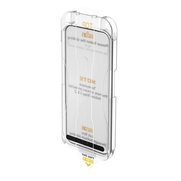 Apple iPhone 16 Pro Max Wiwu SQ-008 Oleofobik Easy Install Darbeye Karşı Dayanıklı Temperli Cam Ekran Koruyucu + Kolay U - Resim 3