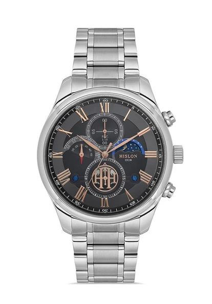 HISLON TM113S-05SR SAFİR CAM ÇELİK ERKEK KOL SAATİ