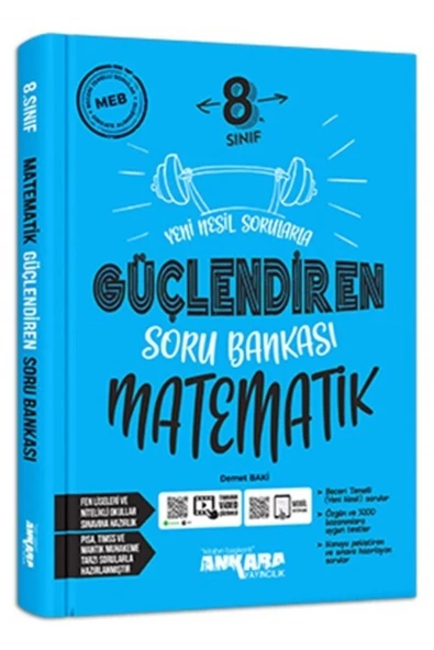 kitabın başkenti ankara yayıncılık 8. Sınıf Güçlendiren Matematik Soru Bankası