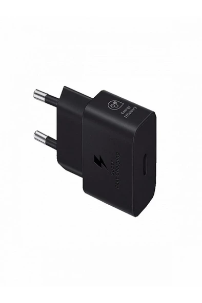 Samsung 25W SÜPER HIZLI SİYAH TYPC-E ŞARJ SETİ