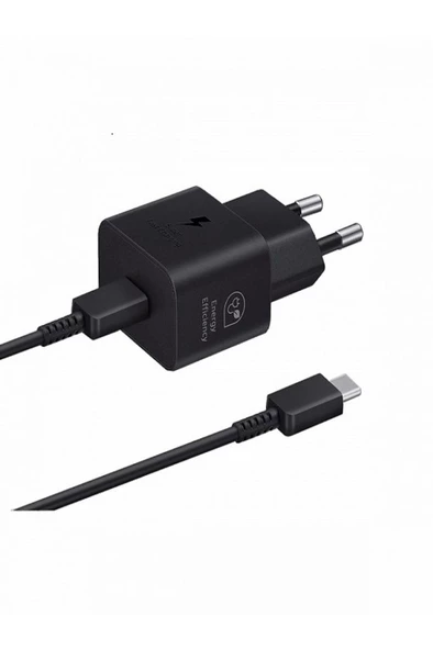 Samsung 25W SÜPER HIZLI SİYAH TYPC-E ŞARJ SETİ - 3