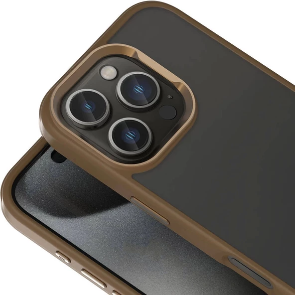 Apple iPhone 16 Pro Kılıf Magsafe Şarj Özellikli Parlak Kamera Çerçeveli Redclick Kost Kapak - 3