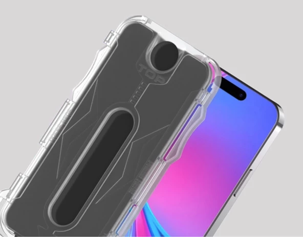 Apple iPhone 16 Redclick Kolay Uygulama Aparatlı 5D Magic Privacy Glass Hayalet Cam Ekran - 4