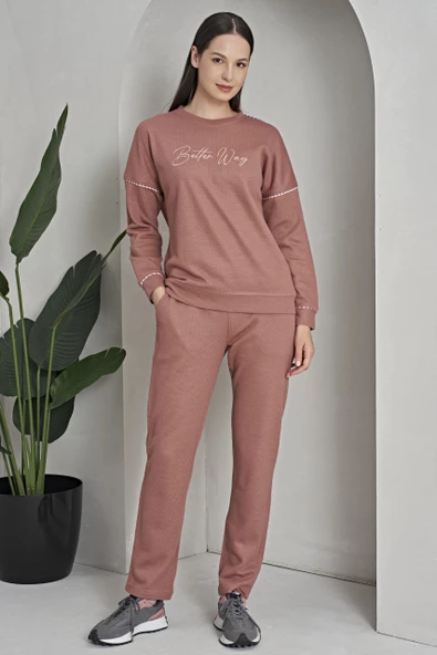 Poleren 8127 Kadın Kışlık Pijama Takımı - 2