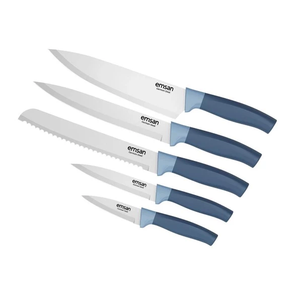 Emsan Royal German Steel İndigo Bıçak Seti - 3