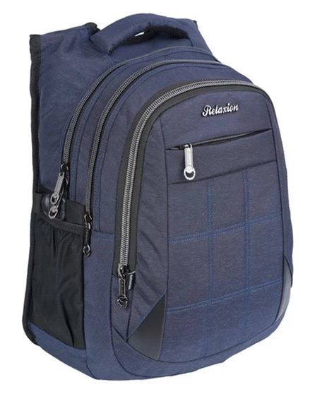 Suya Dayanıklı 4 Bölmeli USB Giriş Aparatlı Tablet Bölmeli Ergonomik Sırt Çantası 2227S-Mor - Resim 9