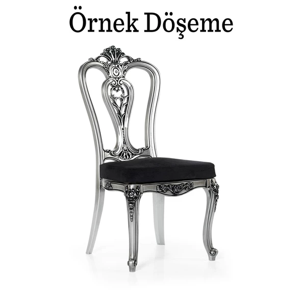 Begonya Sandalye Sert Plastik Gümüş Koltuk Bahçe Balkon Mutfak Yemek Masası Sandalyesi - Resim 4