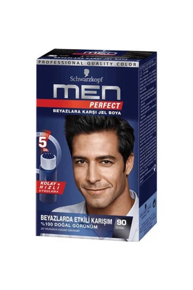 Schwarzkopf Men Perfect Saç Boyası 90 - Siyah