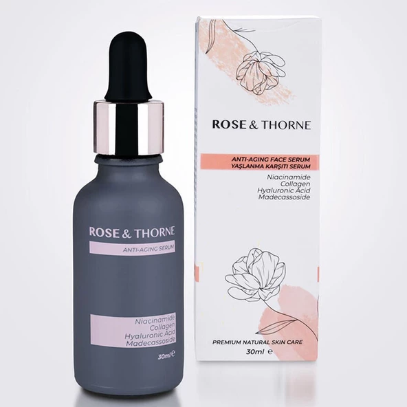 Rose Thorne 30 Ml Yaşlanma Kırışık Karşıtı Serum Kolajen Nemlendirme Canlılık Hyaluronik Asit - 4
