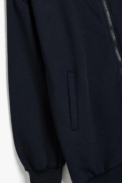 Koton  Çocuk Okul Sweatshirt Uzun Kollu Cep Detaylı Fermuar Kapamalı - 3