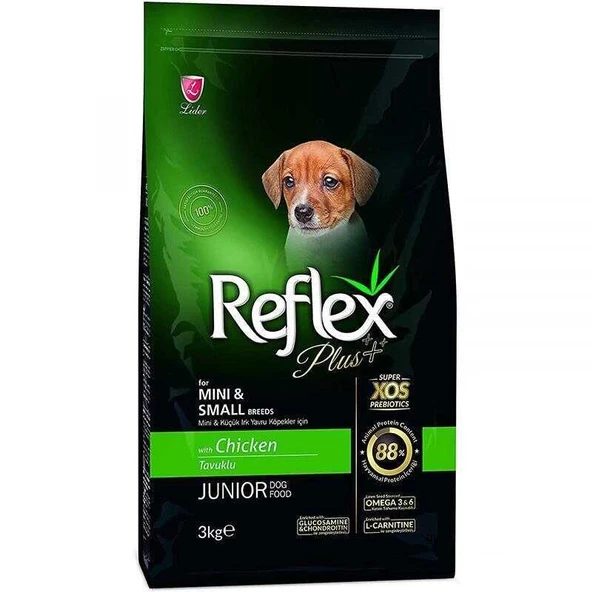 Reflex Plus Küçük&Mini Irk Tavuklu Yavru Köpek Maması 3 Kg