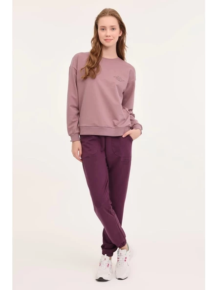 Lumberjack A10189823408010 4W Wb Anna 16 4Pr Pastel Mor Kadın Sweatshırt