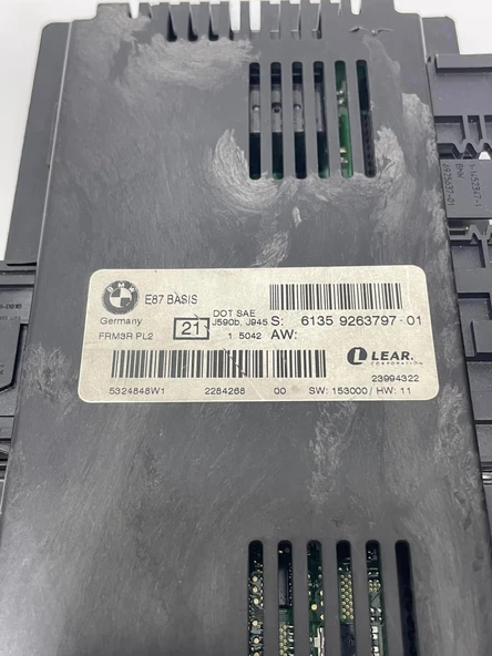 BMW E87 Basis FRM3R PL2 Işık Kontrol Frm Beyni (Çıkma Parça) - 3