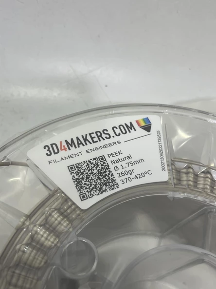 3D4Makers Natural Peek Filament 1.75 mm 260 gr - 3