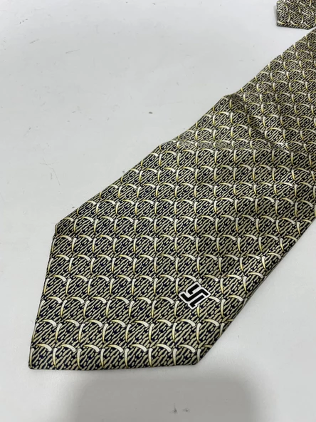 El Yapımı Desenli İpek Kravat K17 - 6