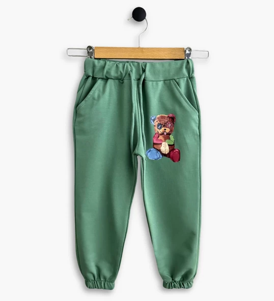 Triliya Kız Çocuk Kapşonlu Mevsimlik Likralı Eşofman Takımı 4-12 Yaş - 7