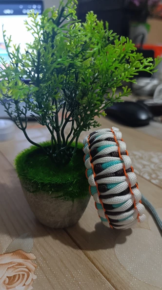 Paracord karışık renk dragon bileklik