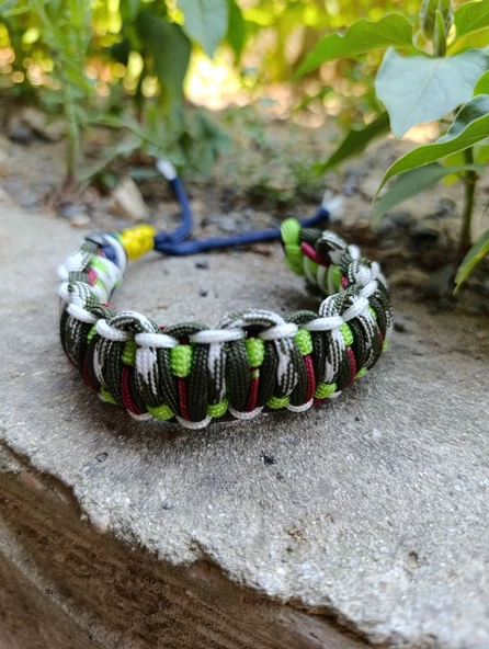 Paracord bileklik (Doğa uyumlu renkler)