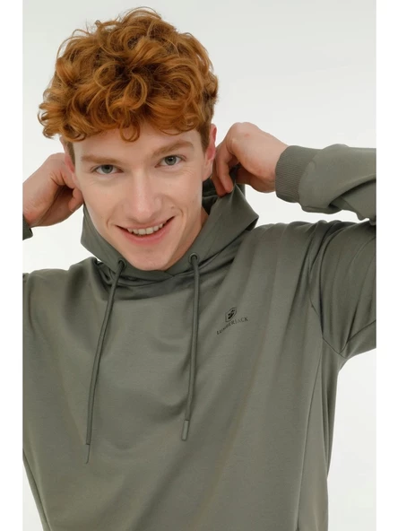 Lumberjack A10181320308010 4W Mb Sn73 Hoodıe 4Pr Hakı Erkek Kapsonlu Sweatshırt - 4