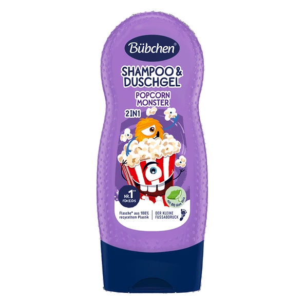 Bübchen Çocuk Şampuan&Duş Jeli 2 in 1 Popcorn Monster 230 ml