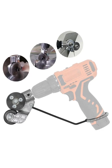 KALİTE Metal Plaka ve Sac Kesme Aparatı Şarjlı Matkaplar İçin - 5