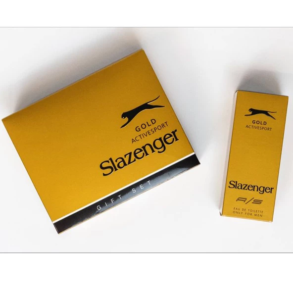 Slazenger Slazenger Active Sport Gold EDT 125 ml + Deo Sprey 150 ml Erkek Parfüm Seti - Resim 4
