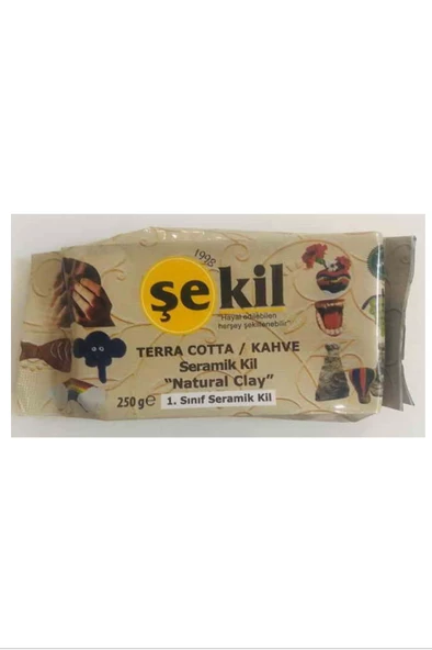 Şekil Seramik Hamuru 250gr Kahve