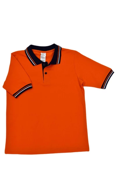 Kolej Polo Yaka Tişört Turuncu BGL-K-OR-4 - 2
