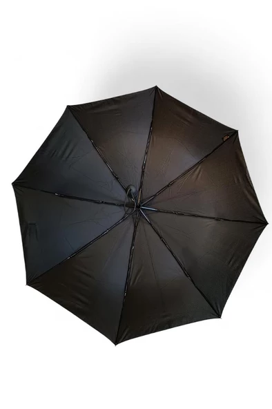 8 Telli Tam Otomatik Siyah Renk Şemsiye 115 Cm Çap 35 Cm Kapalı Boyut Full Otomatik Çelik Telli - 6