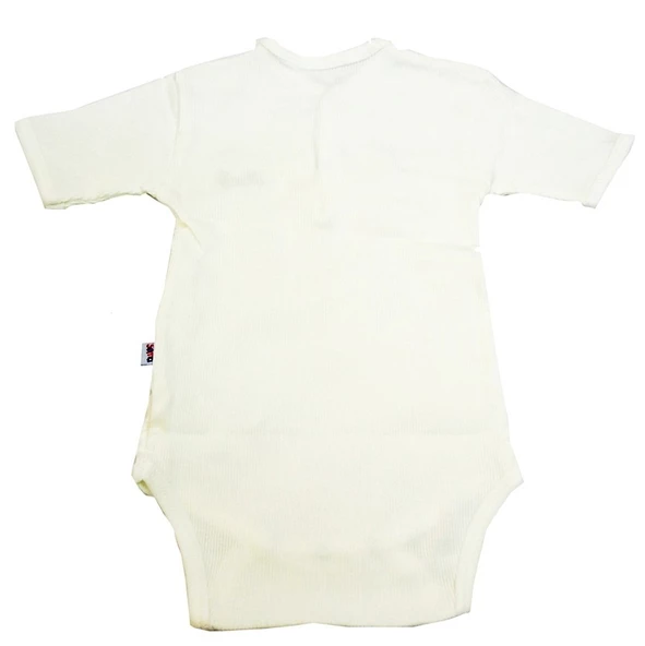 Sema Baby Yarım Kol Kaşkorse Badi (Body) - Ekru  12-18 Ay - 2