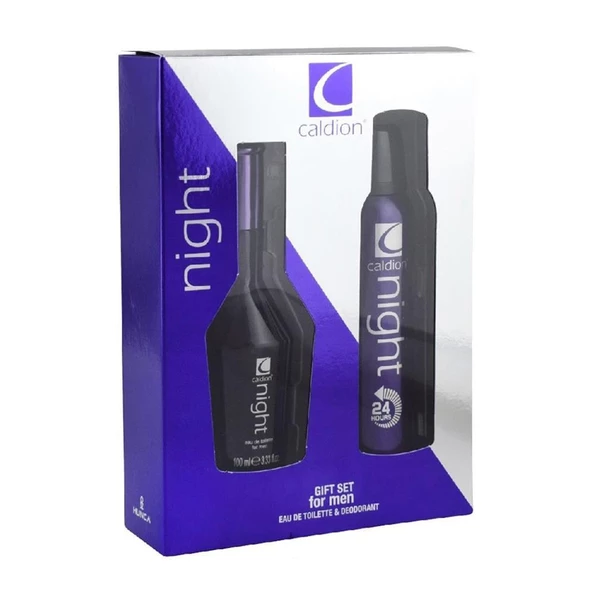 Caldion Men Night EDT 100 ml + Deodorant Sprey 150 ml Erkek Parfüm Seti