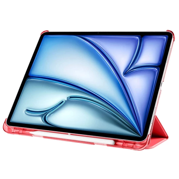Apple iPad Air 13 2024 Redclick Smart Cover Kalem Bölmeli Standlı 1-1 Kılıf - 5