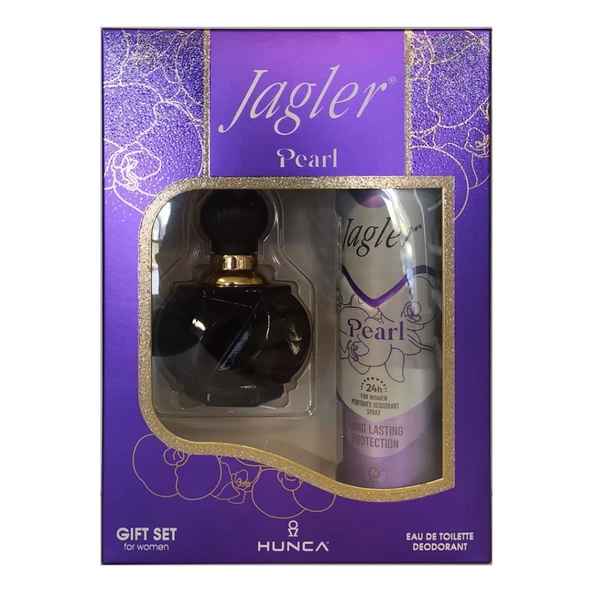 Jagler Pearl GIFT SET for women 60 ml. EDT.+ 150 ml. DEO - Resim 2