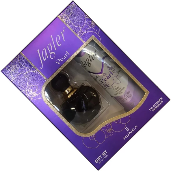 Jagler Pearl GIFT SET for women 60 ml. EDT.+ 150 ml. DEO - Resim 3