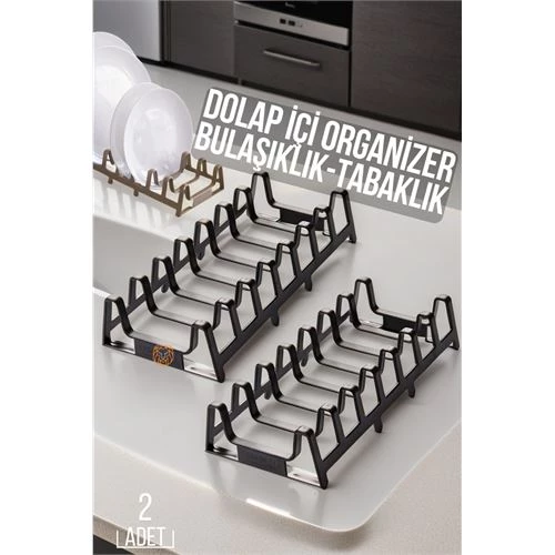 ModaCar 2 li Dolap İçi Tencere Kapak Ve Tabak Düzenleyici Kurutmalık Organizer