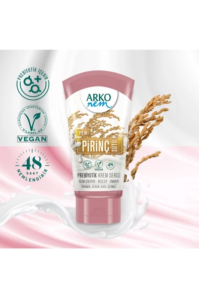 Arko Nem Prebiyotik Krem Serisi Pirinç Sütü 60ml