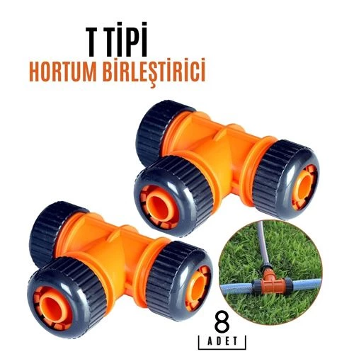 ModaCar 8 ADET T TİPİ Hortum Birleştirici Aparat  718857 Toptan Paket