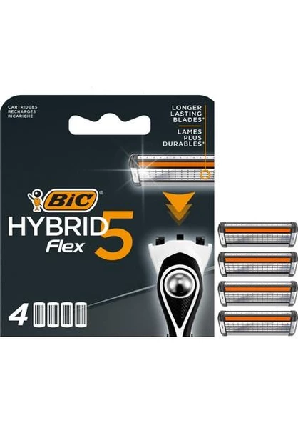 Bic Flex 5 Hybrid 4 Lü Yedek Tıraş Bıçağı Kartuşu 5 Bıçaklı - 2