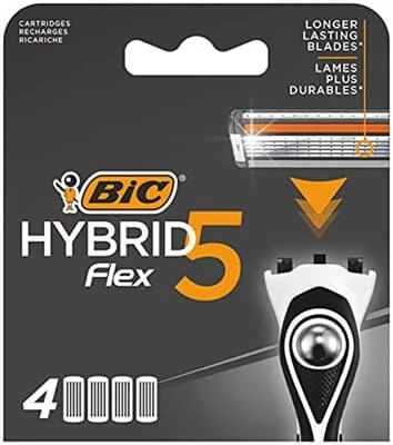 Bic Flex 5 Hybrid 4 Lü Yedek Tıraş Bıçağı Kartuşu 5 Bıçaklı - 3