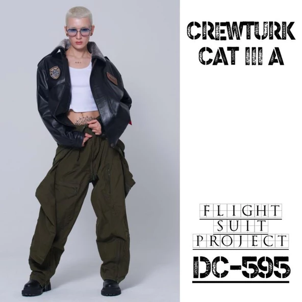 CAT3A Deri Pilot Montu Kül Grisi DC - 2